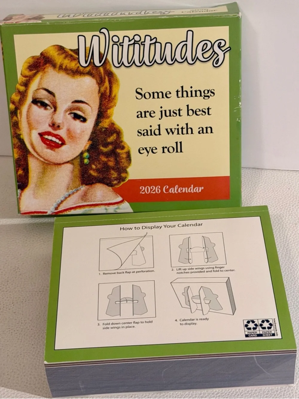 2026 Wititudes Daily Desk Calendar Funny Witty Decor Office Humor Andrews McMeel